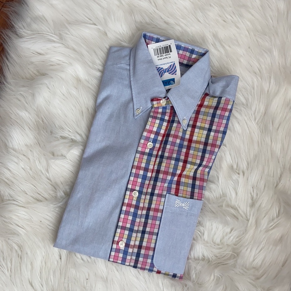 Fraternity Collection Button Down Shirt Sz S NWT